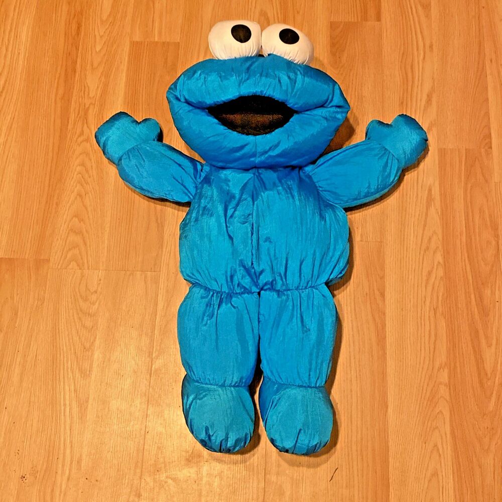 Vtg 1995 Playskool 24" Cookie Monster Puffalump Sesame Street Hungry Cookie